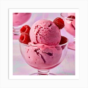 Raspberry Ice Cream 7 Art Print