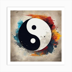 Yin Yang Symbol 15 Art Print