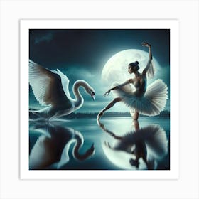 Swan Lake Art Print