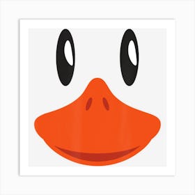 Cute Duck Face Awesome Halloween Costume Gif Art Print