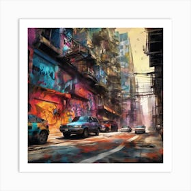 City Vibes Urban Pulse (6) Art Print