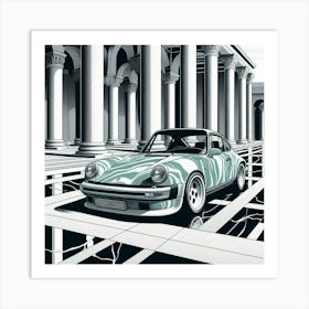 Porsche 911 6 Art Print