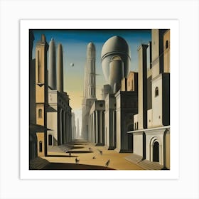 Metaphysical City Of The Future Pt2 Art Print