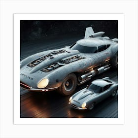 Jaguar E-Type 3 Art Print