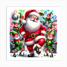 Santa Claus S Present Of Peace 14 Art Print