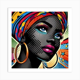 Oni Pop African Woman Art Print