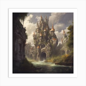 Fantasy Castle 23 Art Print