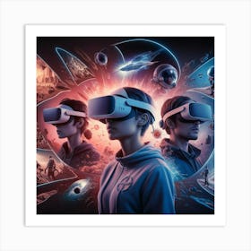 Vr Headsets 4 Art Print