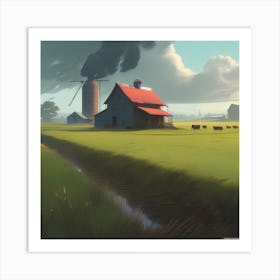 Farm Scene 6 Art Print