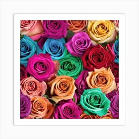 Colorful Roses 5 Art Print