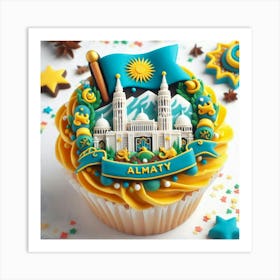 Almaty Cupcake Art Print