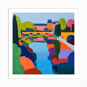 Colourful Gardens Palace Of Fontainebleau Gardens France 3 Art Print