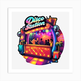 Disco Station 2 Art Print