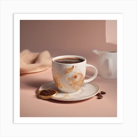 Coffee Cup And Saucer 1 Art Print