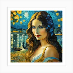 Starry Nightghj 1 Art Print