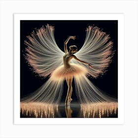 Ballerina With Wings Art Print