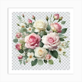 Bouquet Of Roses Art Print