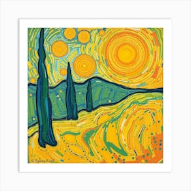 Starry Night 40 Art Print