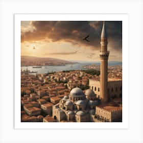 Turkish old City Art Print