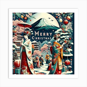 Christmas in Japan Art Print