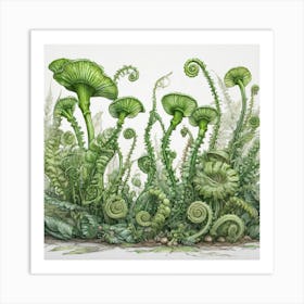 Ferns 5 Art Print