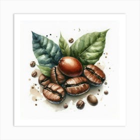 Coffee Beans Art Print