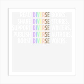 Read Diverse Books Bookish Publishing Diversity Writing Art Print