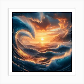 sunset 2 Art Print