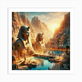 Egyptian City Art Print