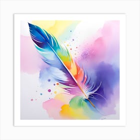 Feather Painting 3 Art Print