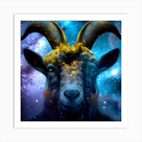 Painted Goat Art Print