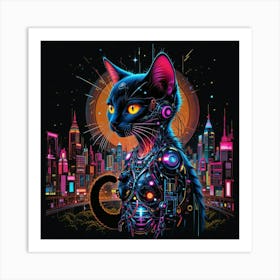 Cat In The City 5 Art Print