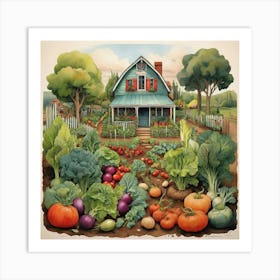 Vegetable Garden Art Print 2 (1) Art Print