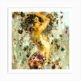 Lace 5 - Goddess Flowers Art Print