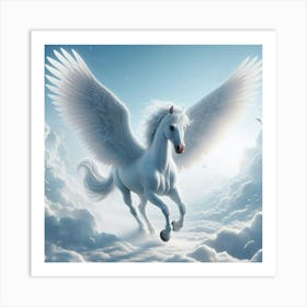 White Horse In The Sky Art Print