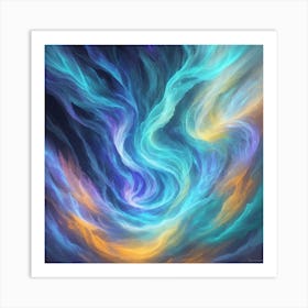 Rainbow flow artwork  Art Print