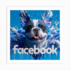 Facebook Logo 1 Art Print