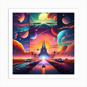 Sci-Fi Art Art Print