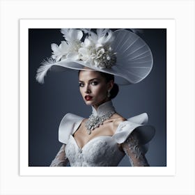 White Hat 9 Art Print