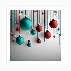 Christmas Ornaments 90 Art Print