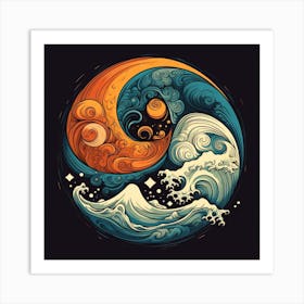 Yin Yang 11 Art Print