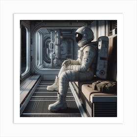 Astronaut In Space 8 Art Print