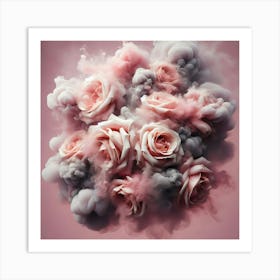 Smoke Roses 1 Art Print