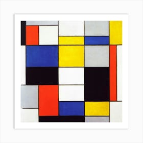 Piet Mondrian S Composition A (1920) Art Print