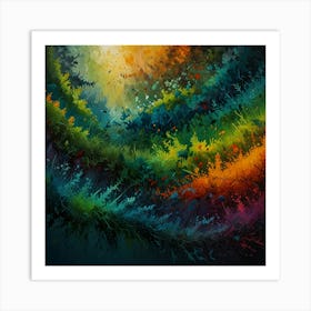 Rainbow Forest 1 Art Print