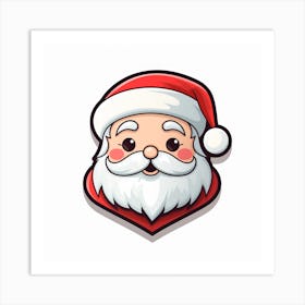 Santa Claus Face 1 Art Print