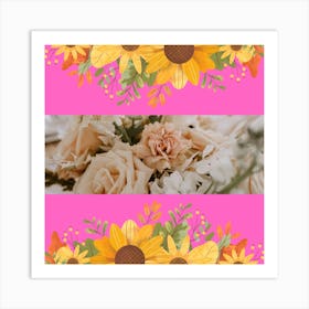 Flower art design 1 Art Print