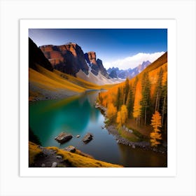 Autumn In The Mountains Art Print