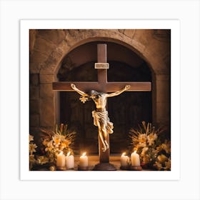 Crucifixion Of Jesus 2 Art Print