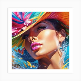 Colorful Hat Art Print